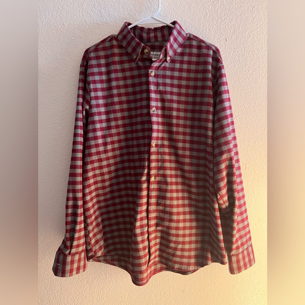 Mizzen and Main Men’s Flannel Shirt Large